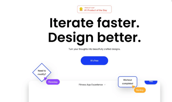 Flowstep AI工具用文字提示词生成设计草图，设计师效率拉满