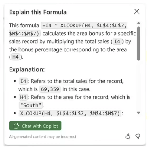 微软偷偷上线AI 公式解释 Excel 里再长的嵌套函数，都能一键讲解