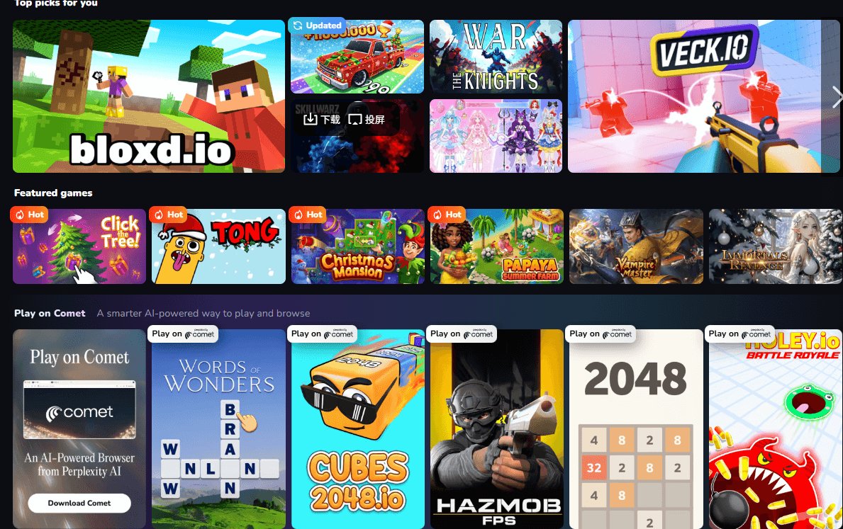 这些超好玩的在线游戏网站，不用下载直接开玩，上班摸鱼必备！